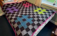 The Tweed Quartet Crochet Blanket