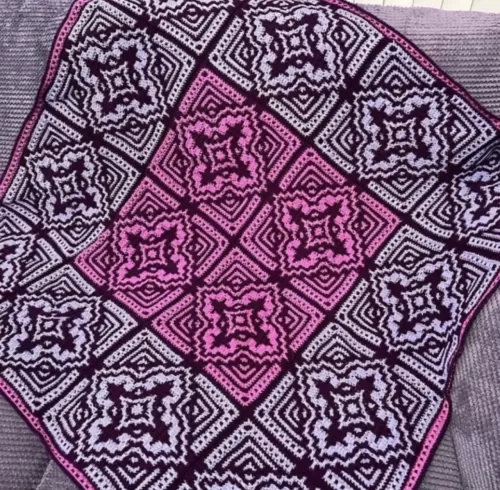 19 May 25 - Deruta Tiles by Svetlana Grebennikova - Crochet Blanket - 7 week online course with support - ADVANCED