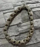 Handmade Beadwoven Chain Link Necklace
