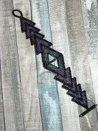 Handmade Beadwoven Chevron Bracelet