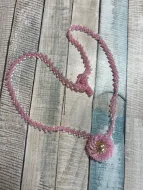 Handmade Beadwoven Delicate Flower Necklace