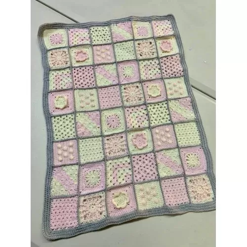 8 Sep 25 - Mini Sampler Crochet Blanket - 10 week online course with support - INTERMEDIATE